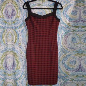Liza Luxe Red and Black Plaid PinUp Dress